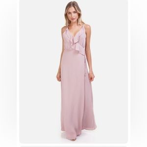 WAYF Jamie Ruffle Wrap Gown size S - NWT